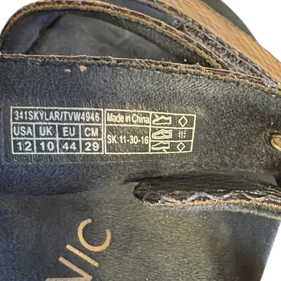 Vionic Skylar Adjustable Slide Orthotic Sandal 12 Blue Snake Embossed Comfort - Picture 10 of 10